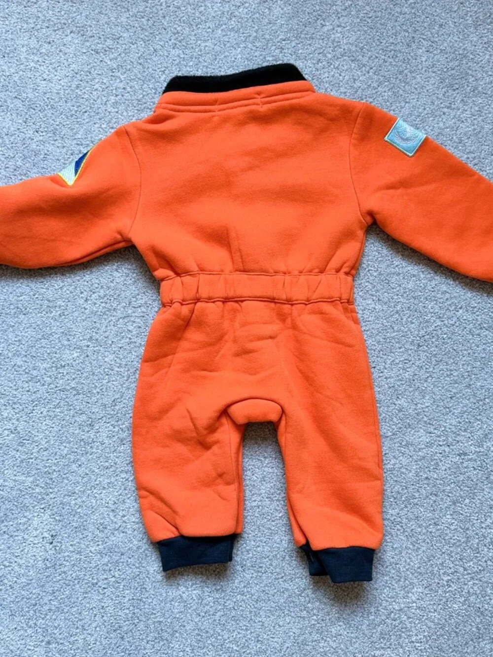 Baby Orange Astronaut Costume No size tag around 6-9 months